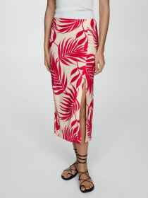 Спідниця міді MANGO Hawai модель 77040349_5 Фото