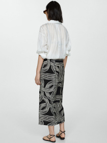 Юбка миди MANGO Hawai модель 77040349_99 Фото