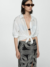 Юбка миди MANGO Hawai модель 77040349_99 Фото