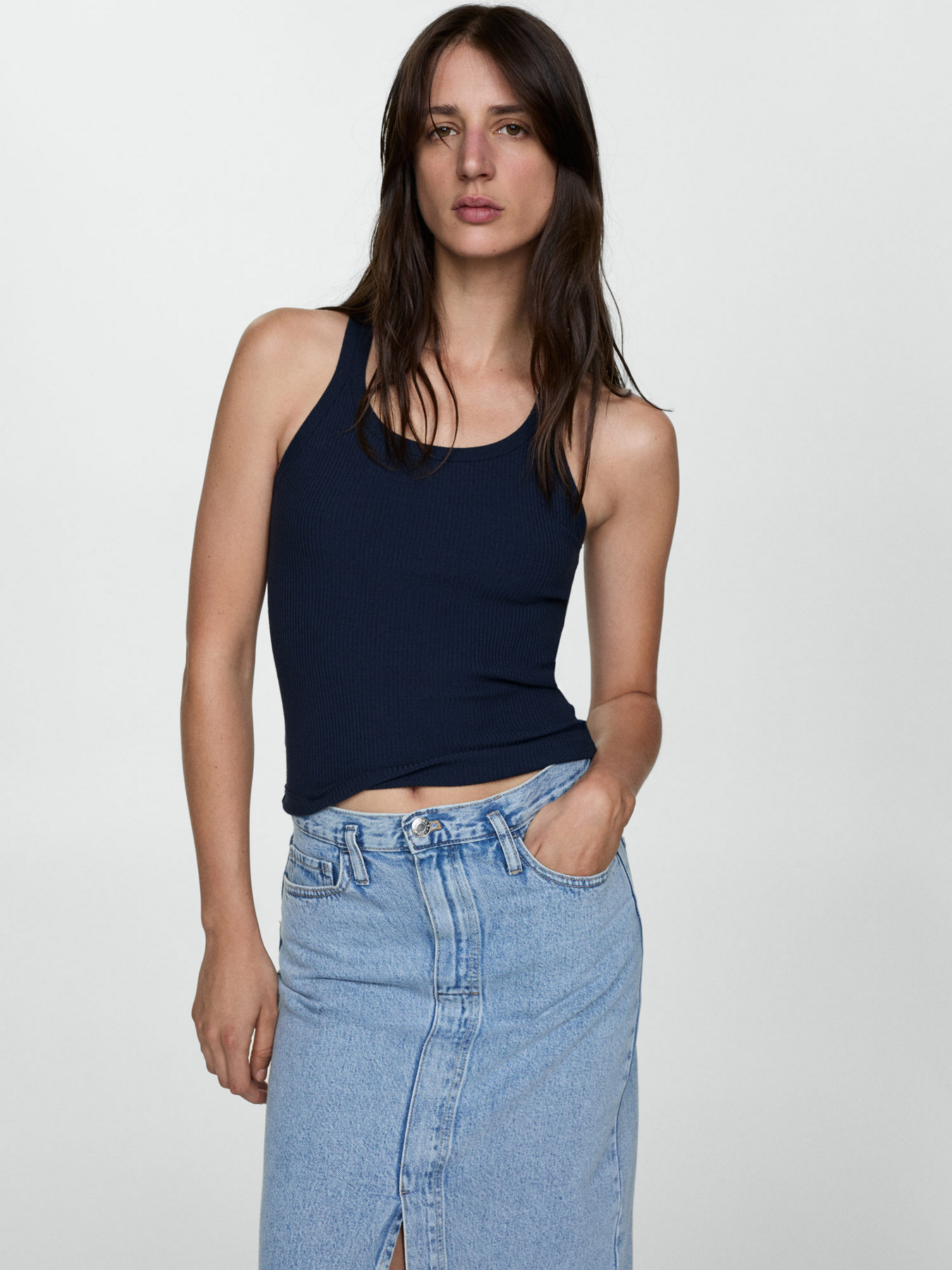 Джинсова спідниця MANGO Soleil модель 77040364_TC Джинсова спідниця MANGO Soleil модель 77040364_TC Фото