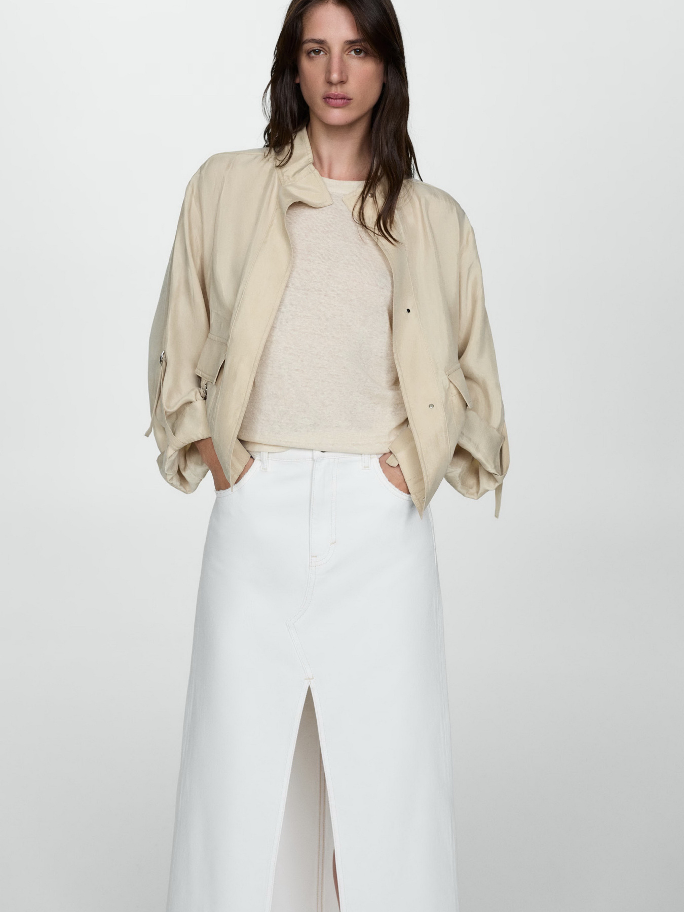 Джинсовая юбка MANGO Amaia модель 77070355_1 Фото