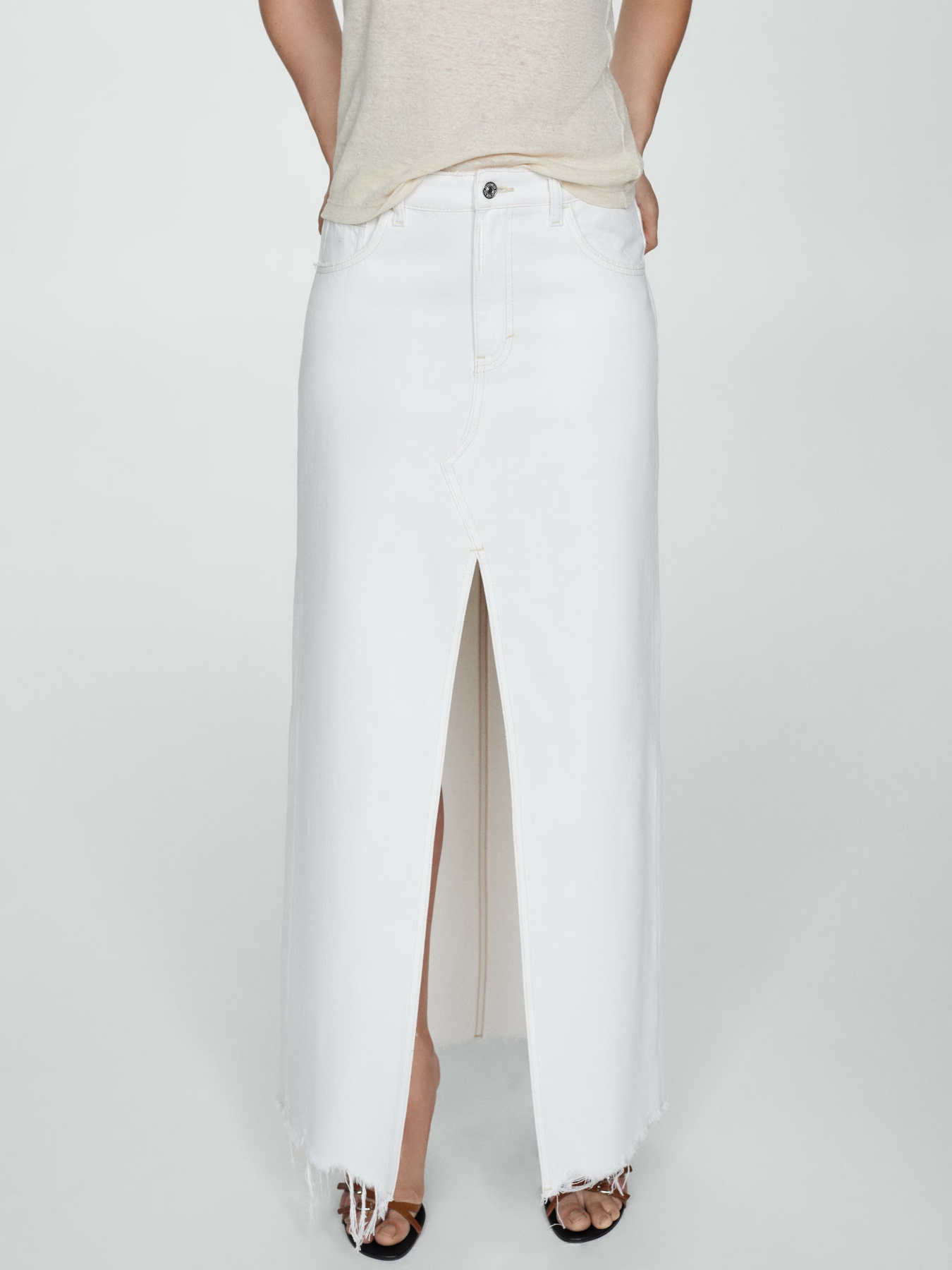 Джинсовая юбка MANGO Amaia модель 77070355_1 Фото