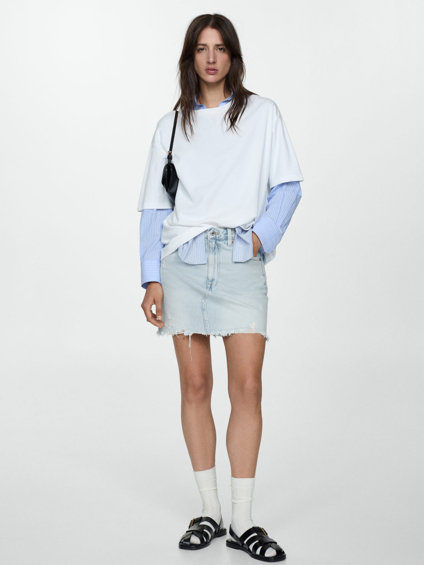 Джинсовая юбка MANGO Elena модель 77050364_TC Фото