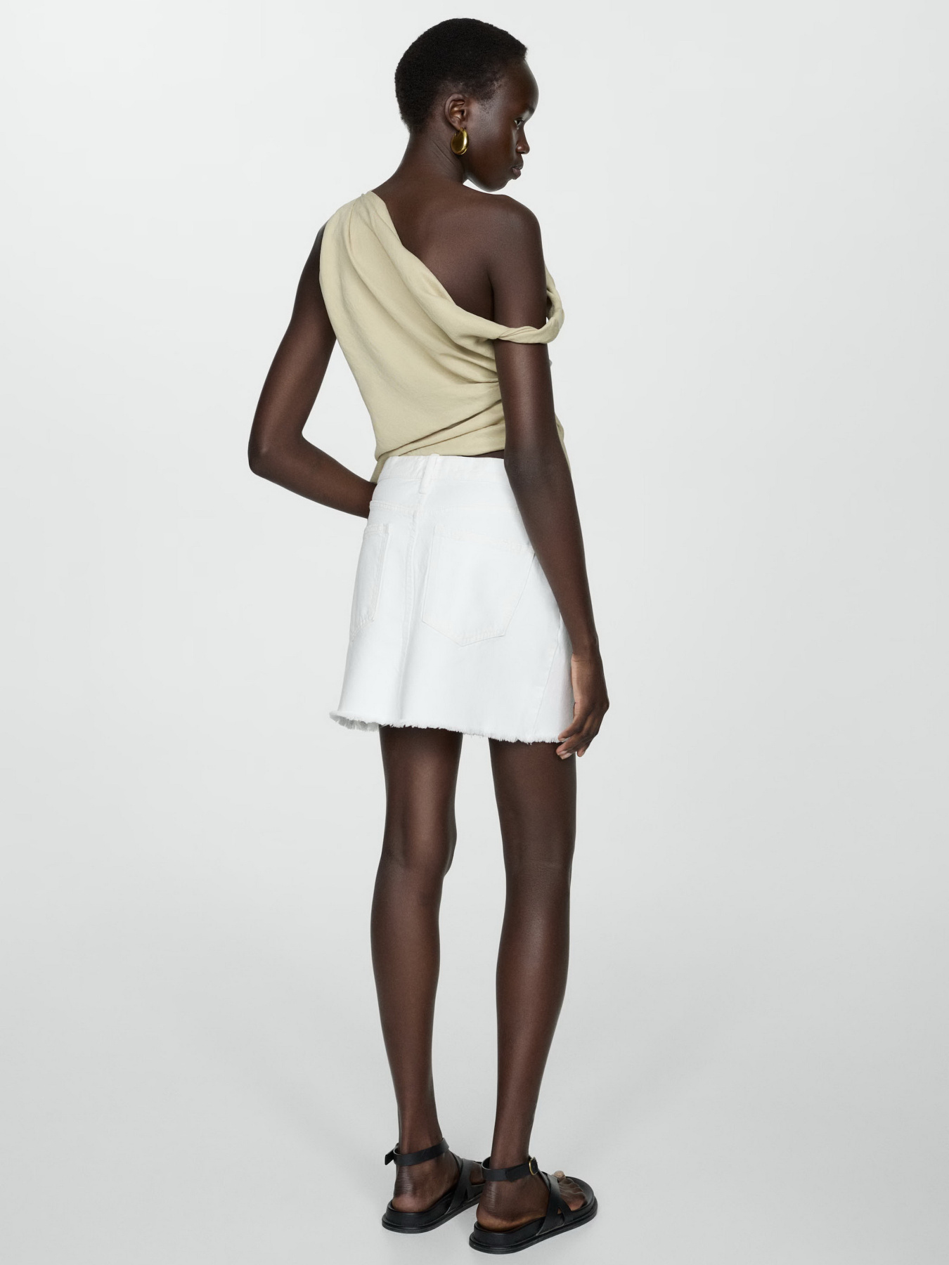 Джинсовая юбка MANGO Elena модель 77090363_1 Фото