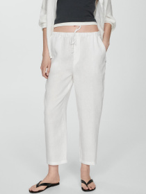 Повсякденні штани MANGO Linen модель 77050332_1 Фото