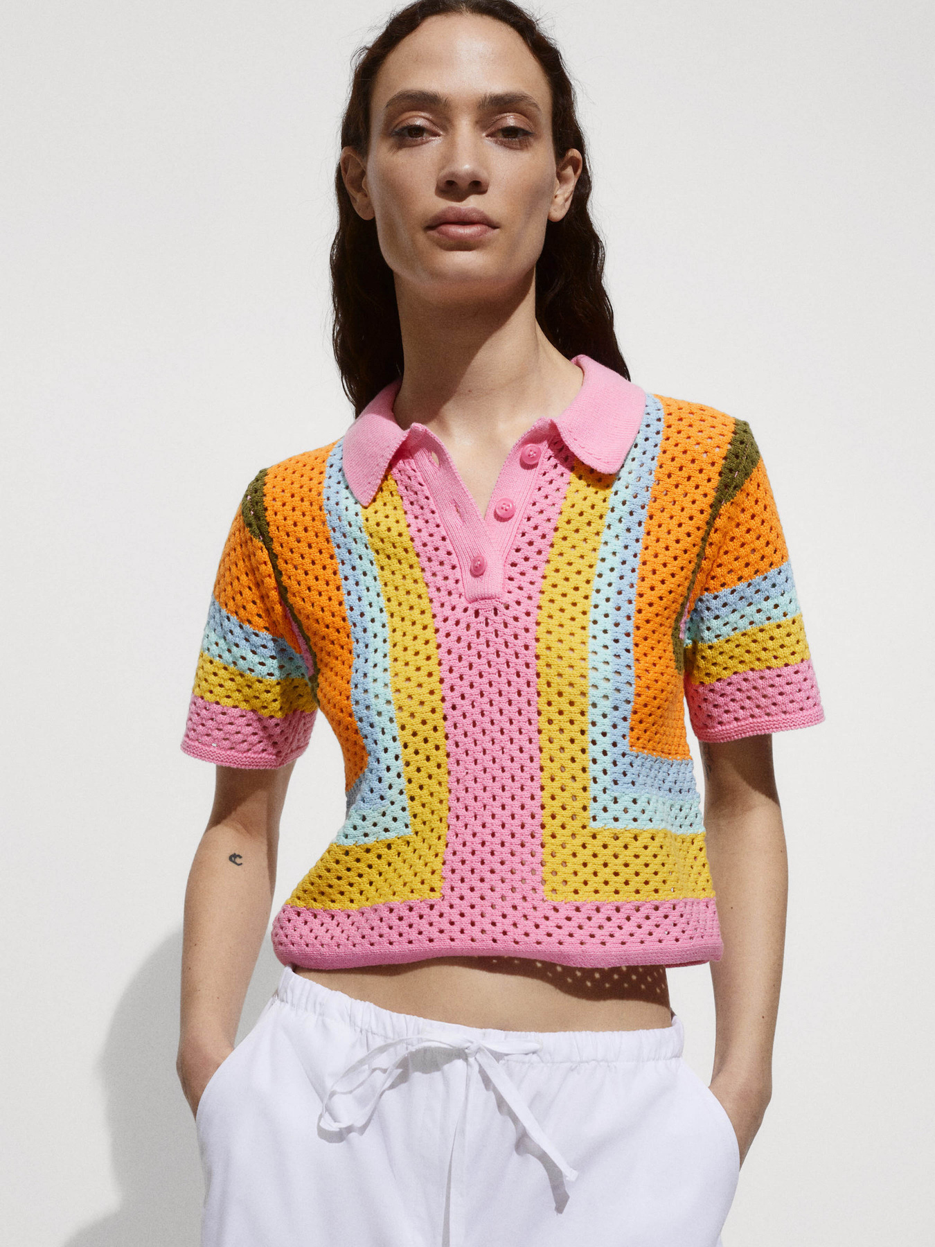 Поло MANGO Babylon модель 77050339_85 Фото