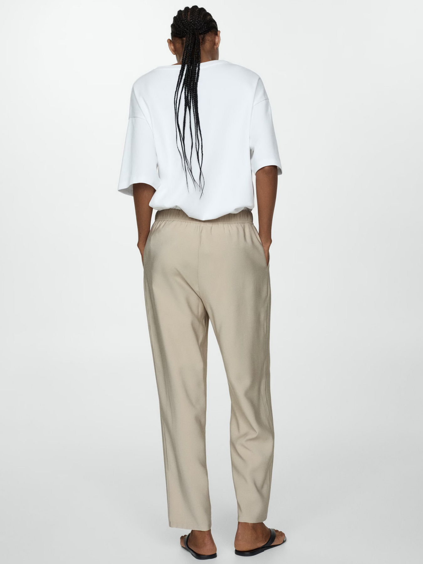 Повсякденні штани MANGO Fluido модель 77060350_8 Фото