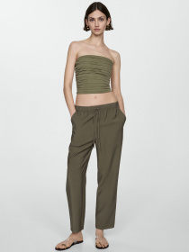 Повседневные штаны MANGO Fluido модель 77060350_37 Фото