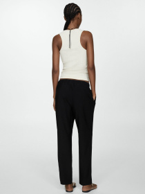 Повседневные штаны MANGO Fluido модель 77060350_99 Повседневные штаны MANGO Fluido модель 77060350_99 Фото