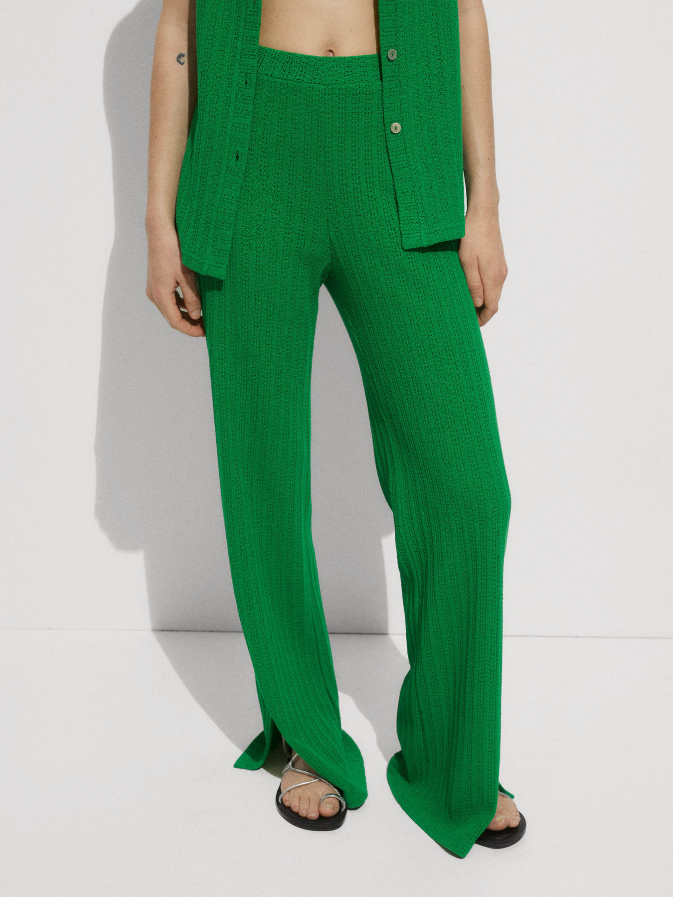 Палаццо MANGO Lime модель 77062005_43 Палаццо MANGO Lime модель 77062005_43 Фото