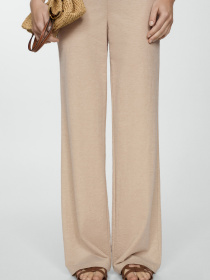 Штани палаццо MANGO Peach модель 77070361_8 Фото