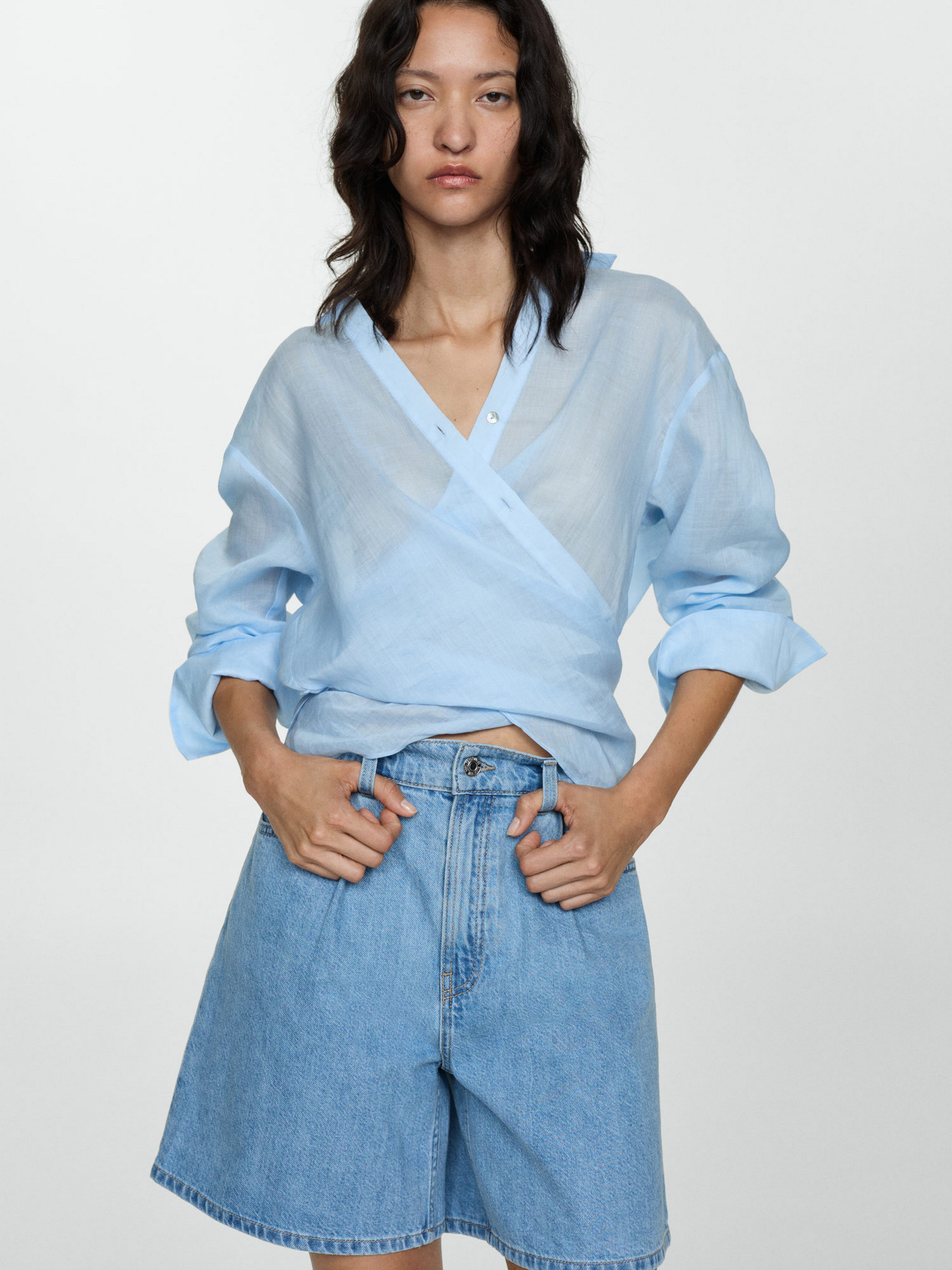 Шорты джинсовые MANGO Marina модель 77050253_TM Фото