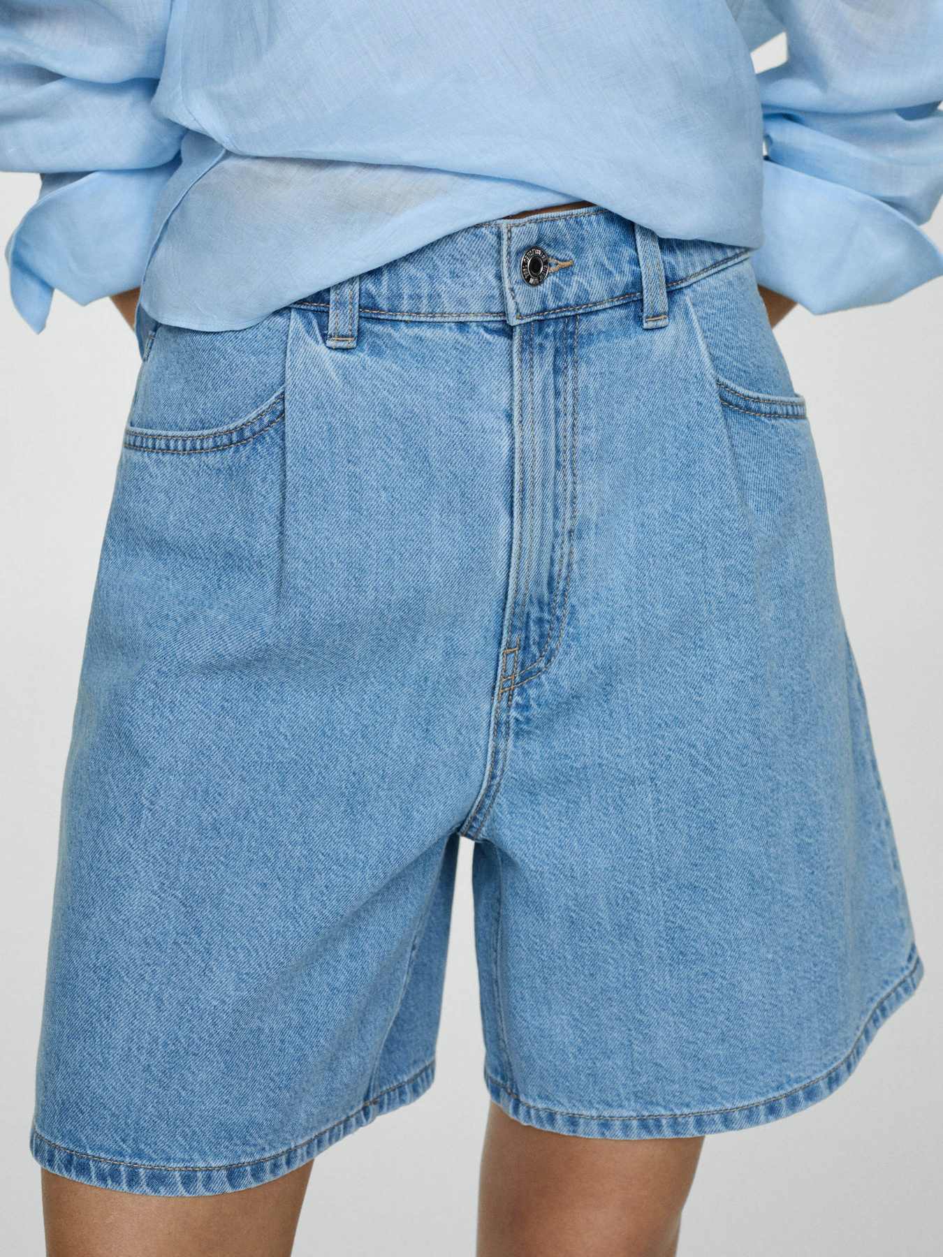 Шорты джинсовые MANGO Marina модель 77050253_TM Фото