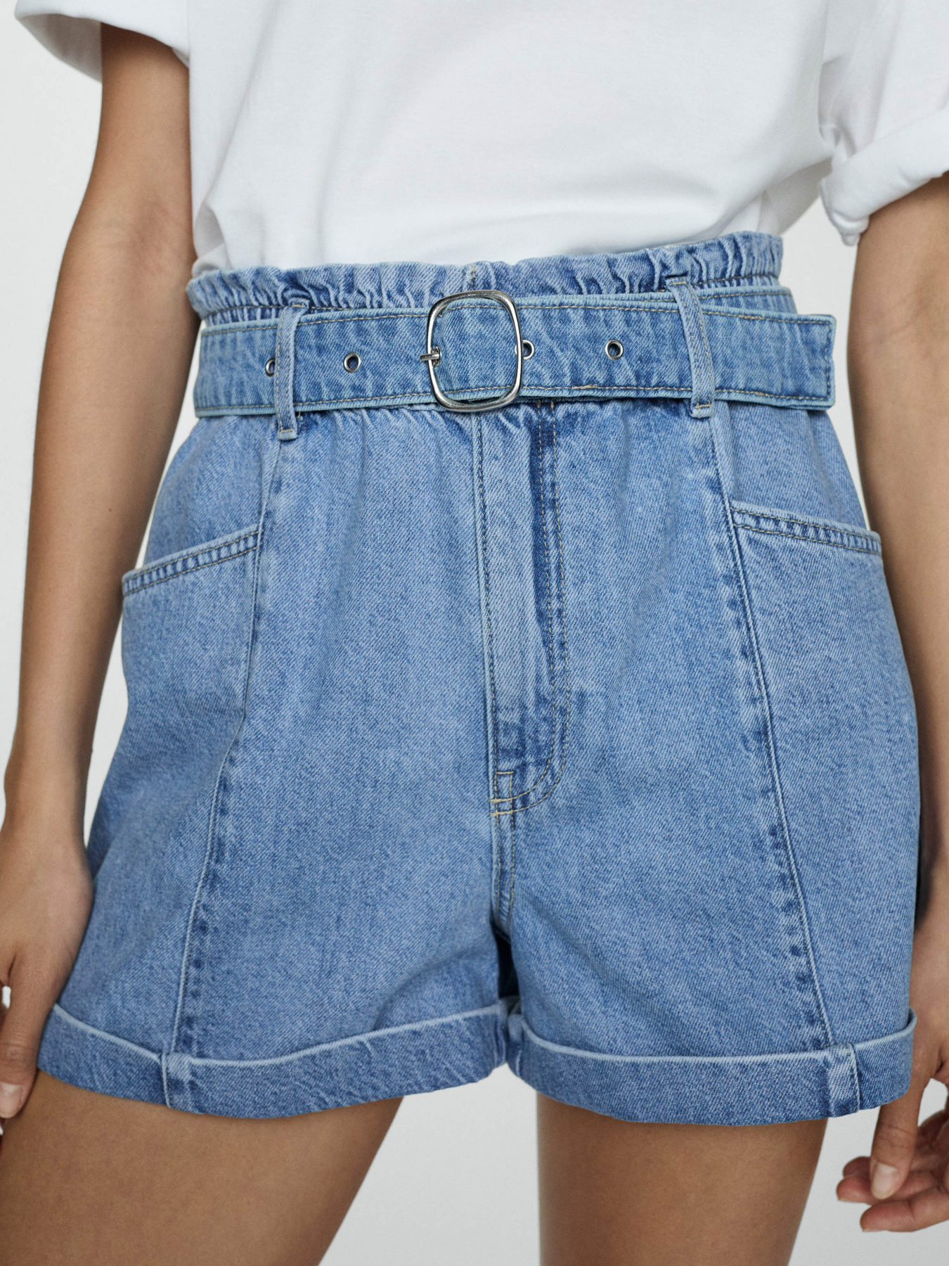 Джинсовые шорты MANGO Delia модель 77050275_TM Фото