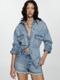 Шорты джинсовые MANGO Elena модель 77050284_TM Фото