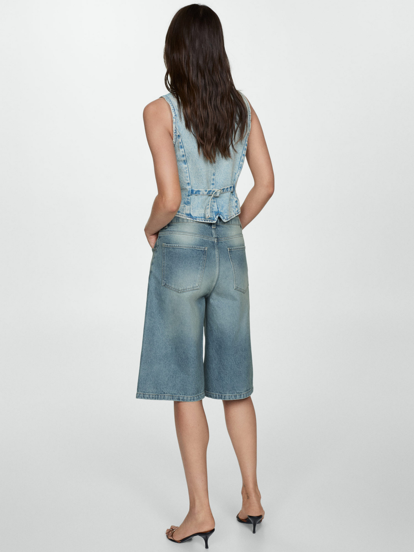 Шорты джинсовые MANGO Mia модель 77020386_TM Фото