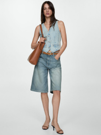 Шорты джинсовые MANGO Mia модель 77020386_TM Фото