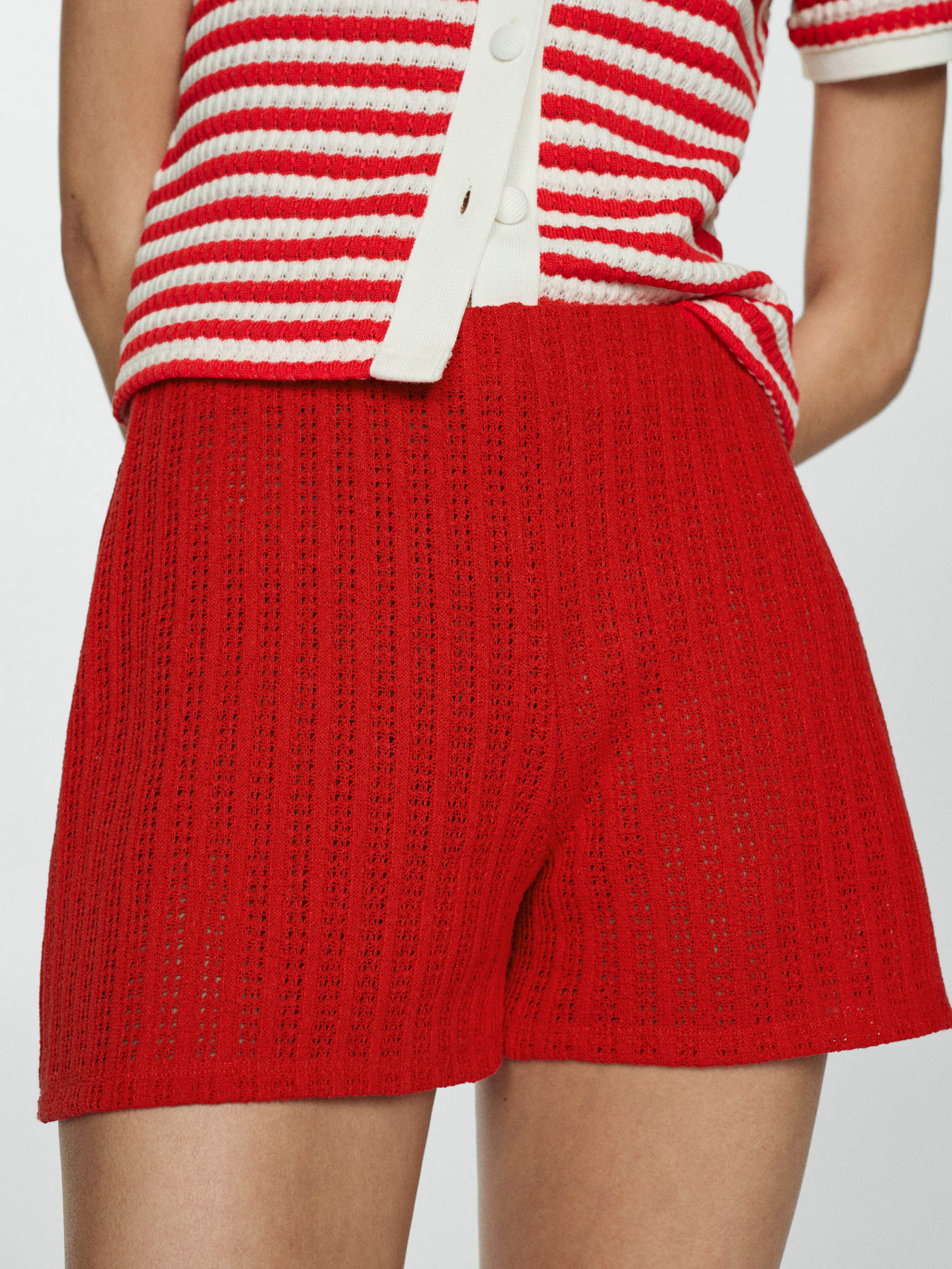 Повсякденні шорти MANGO Coco модель 77060372_87 Фото