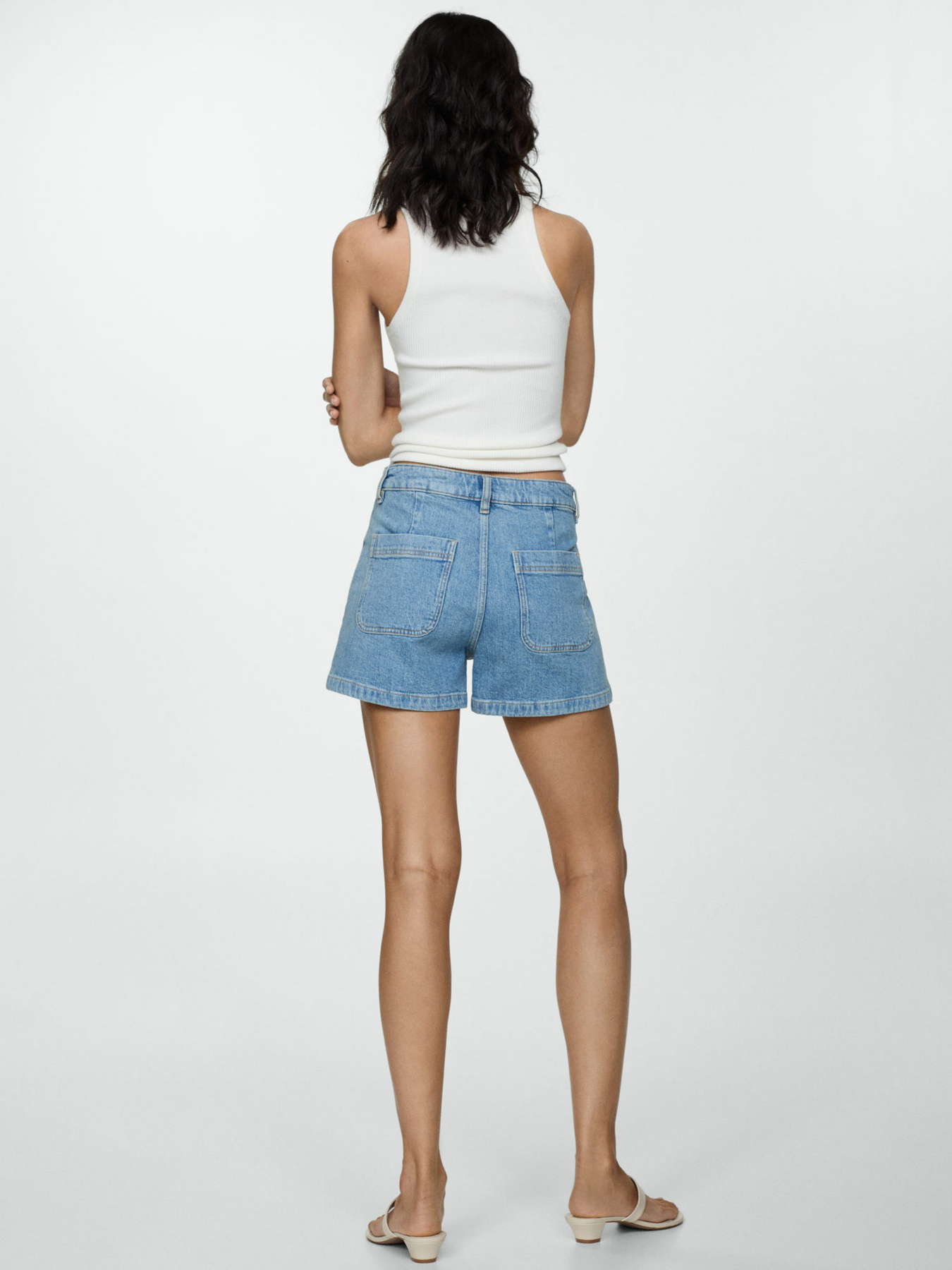 Шорти джинсові MANGO Clea модель 77090330_TM Фото