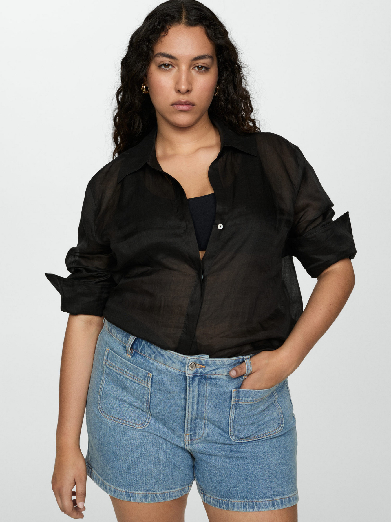 Джинсові шорти MANGO Clea модель 77090330_TM Джинсові шорти MANGO Clea модель 77090330_TM Фото