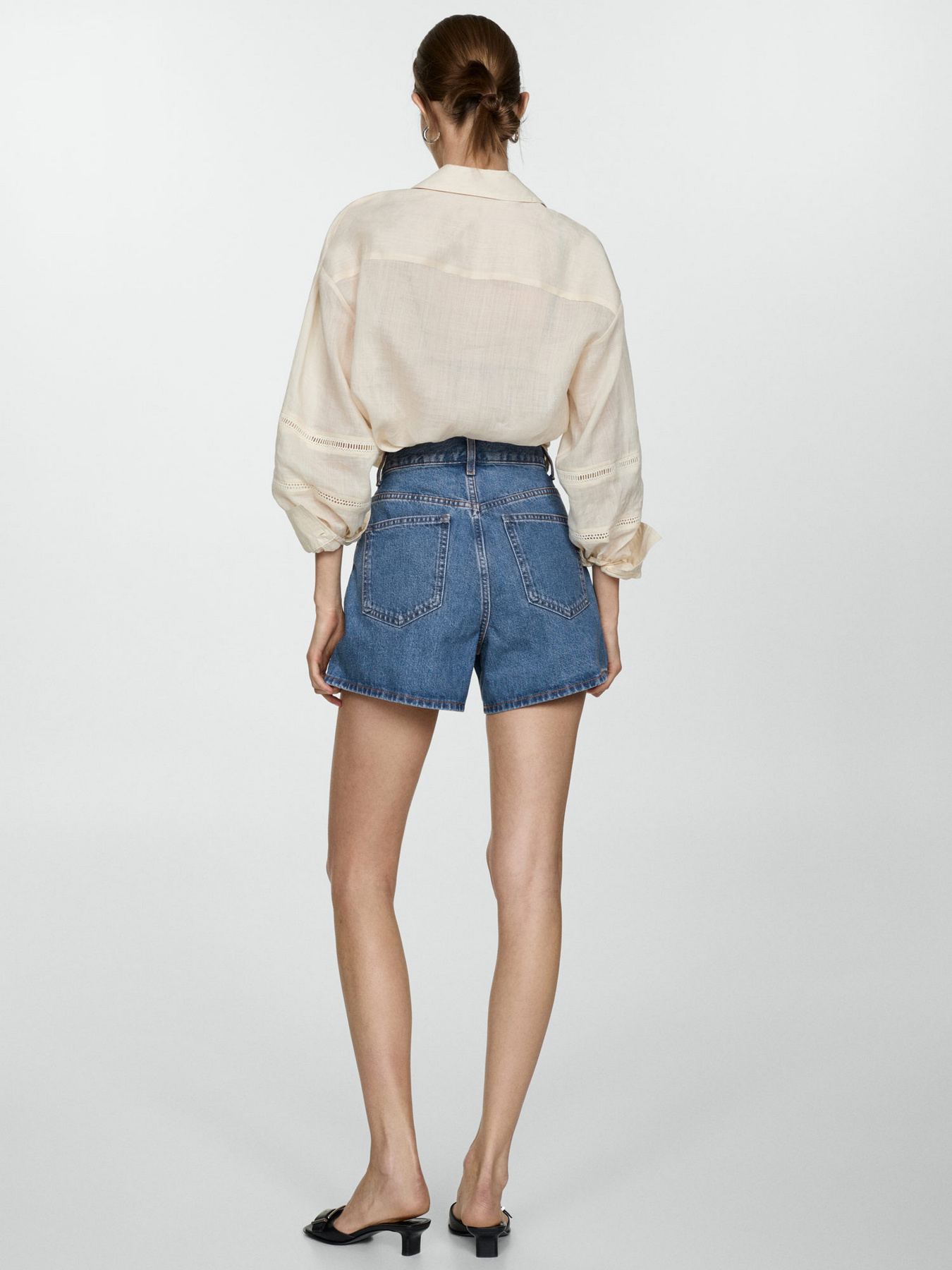 Джинсовые шорты MANGO Zoe модель 77090570_TM Фото