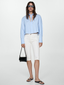 Шорты джинсовые MANGO Lora модель 77040355_2 Фото