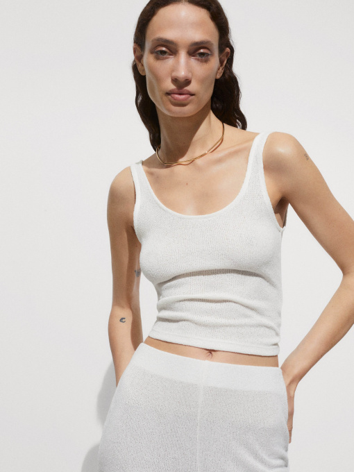 Майка MANGO Pear модель 77070364_1 Фото