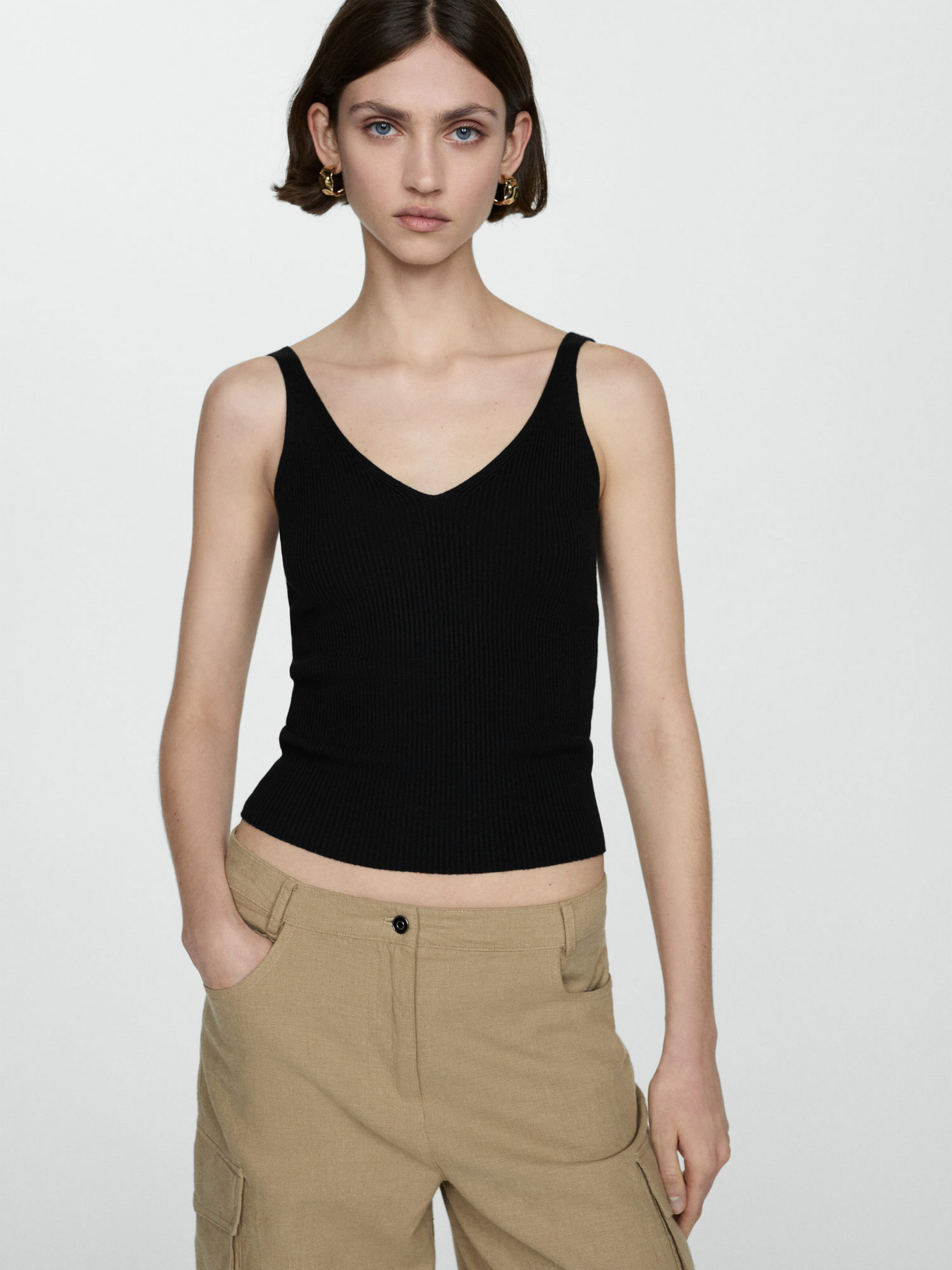 Майка MANGO Gymnasti модель 77060353_99 Майка MANGO Gymnasti модель 77060353_99 Фото