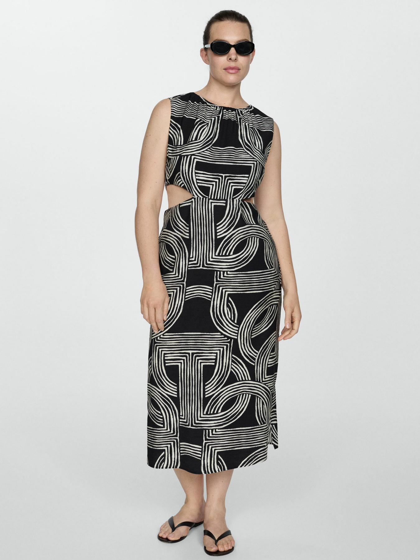 Платье миди MANGO Olimpio модель 77020346_99 Фото