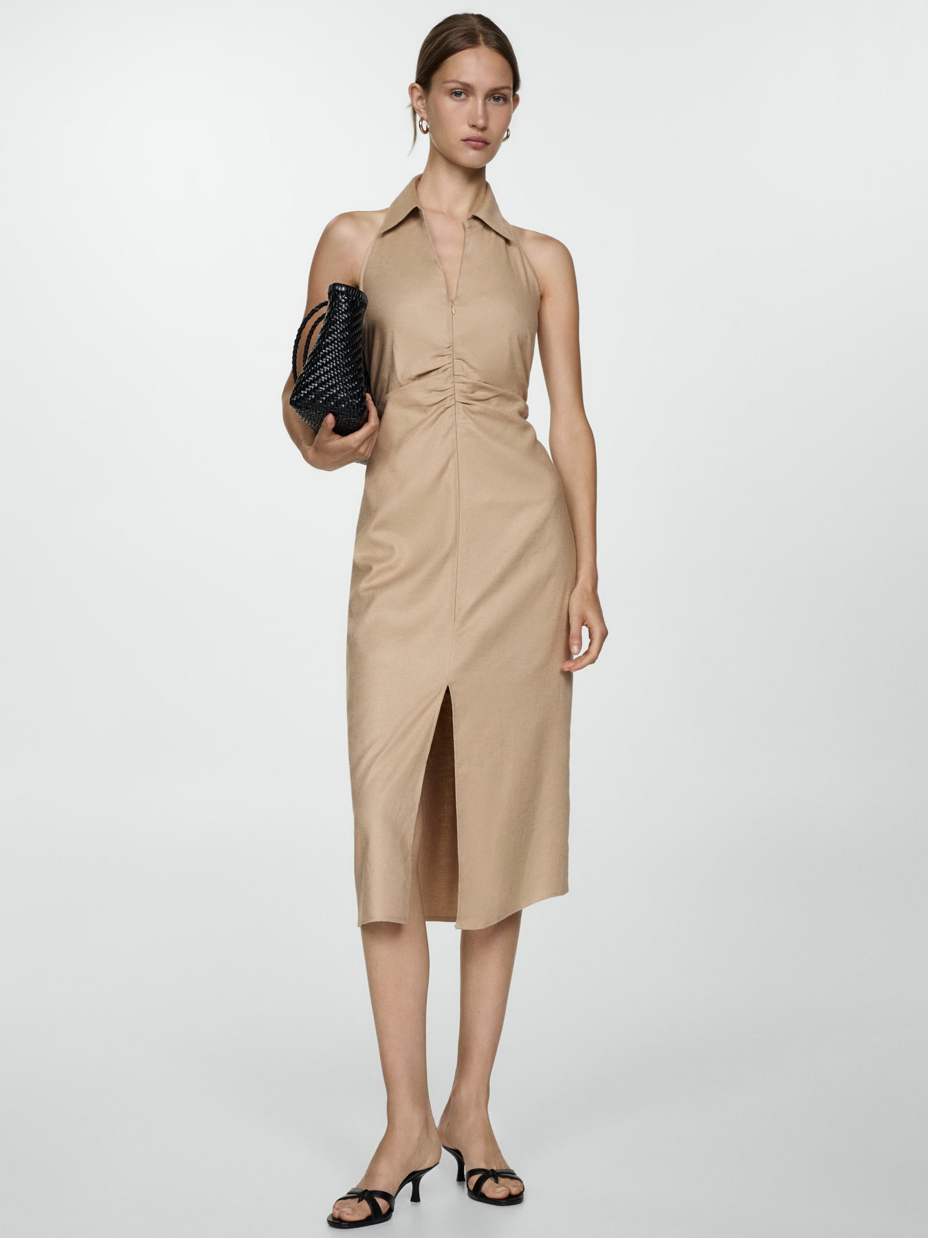 Платье миди MANGO Siha модель 77050343_7 Фото