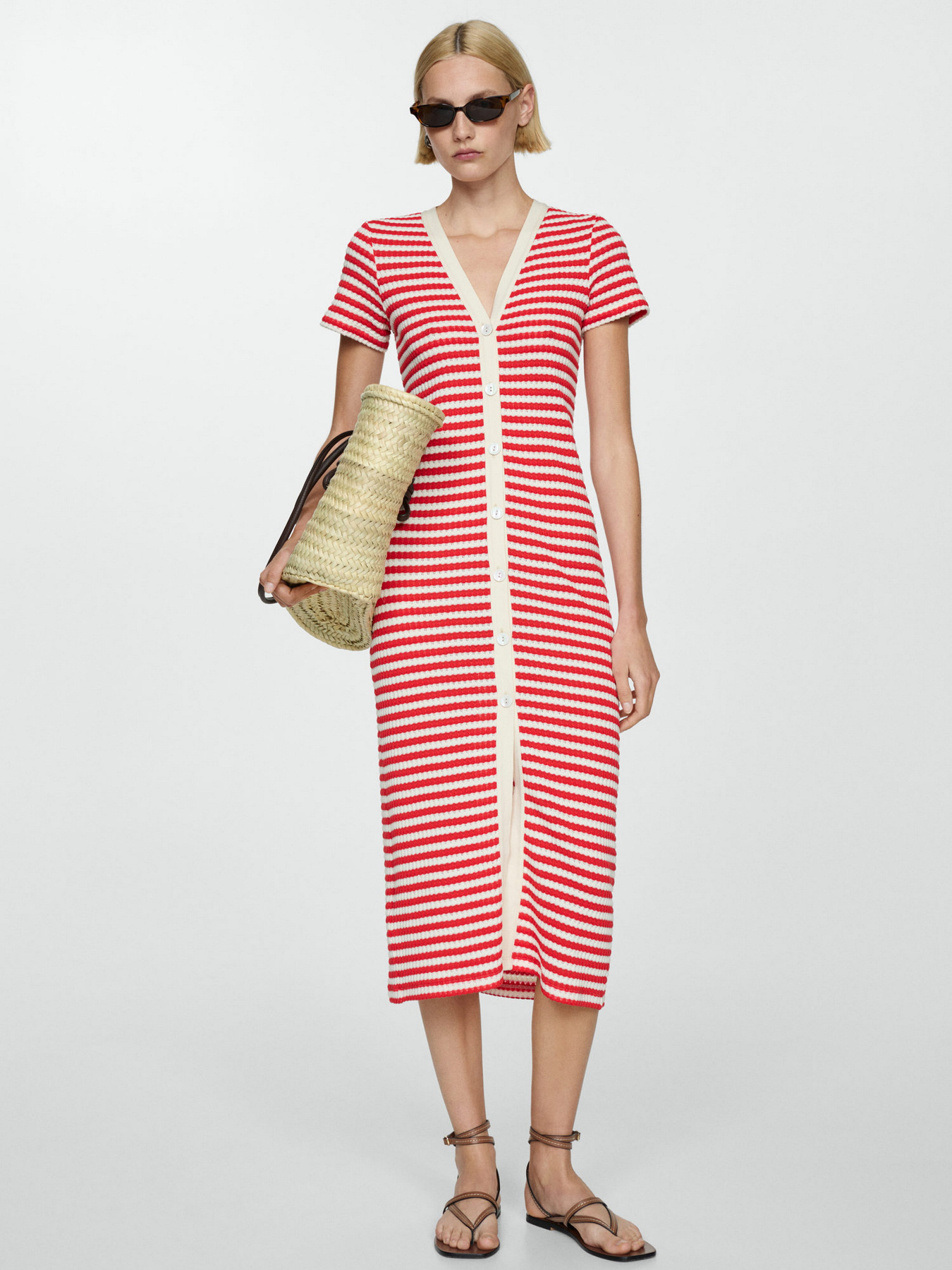 Платье миди MANGO Tuni модель 77010367_87 Платье миди MANGO Tuni модель 77010367_87 Фото