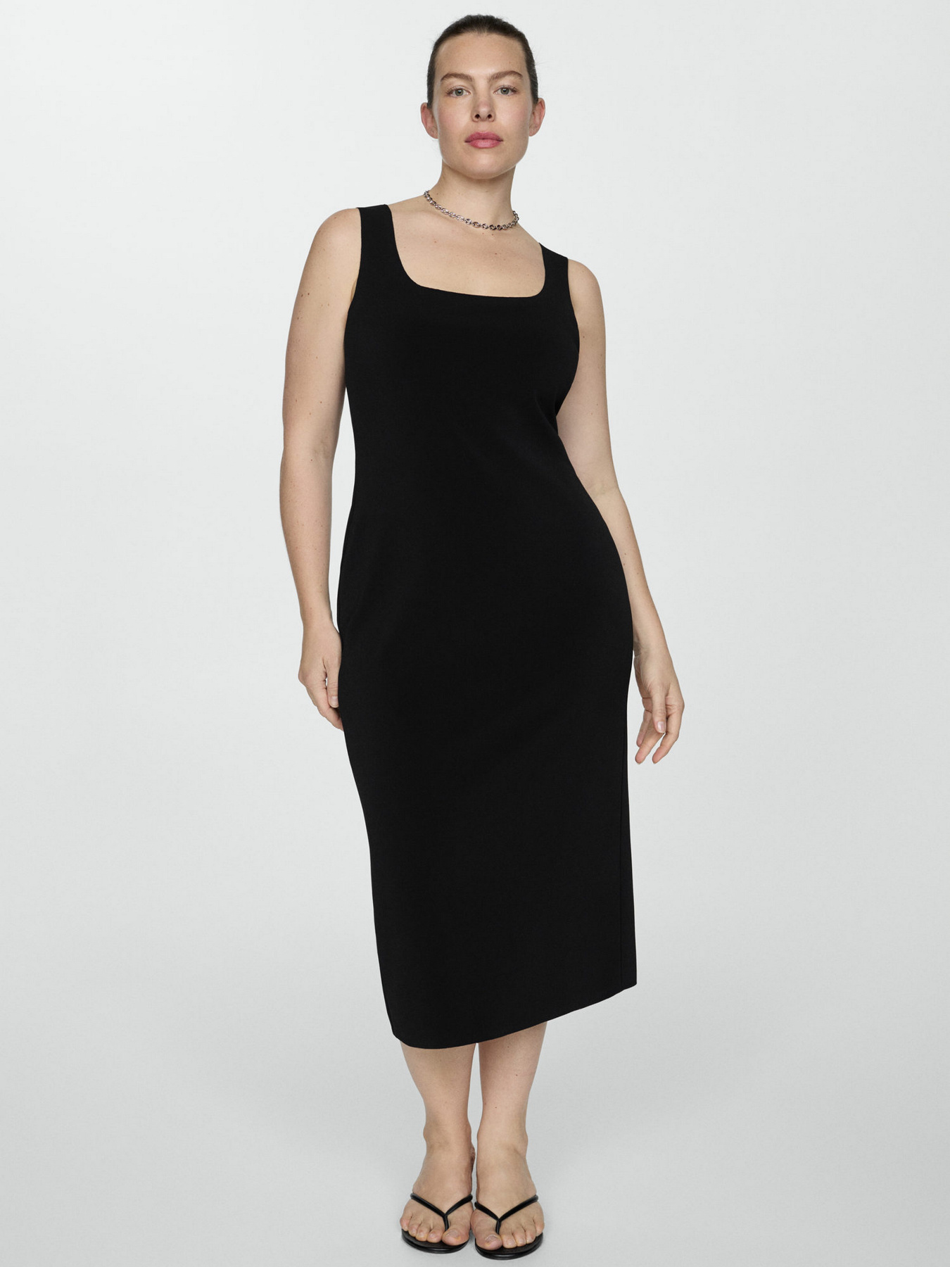 Платье миди MANGO Maggie модель 77010369_99 Фото