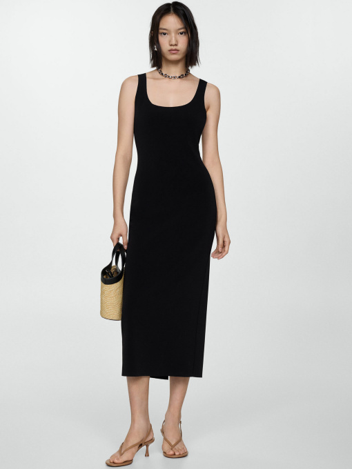 Платье миди MANGO Maggie модель 77010369_99 Фото