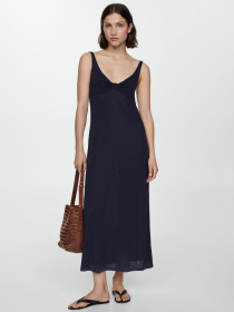 Платье макси MANGO Tea модель 77920371_69 Фото