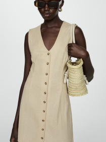 Платье мини MANGO Choco модель 77090364_8 Фото