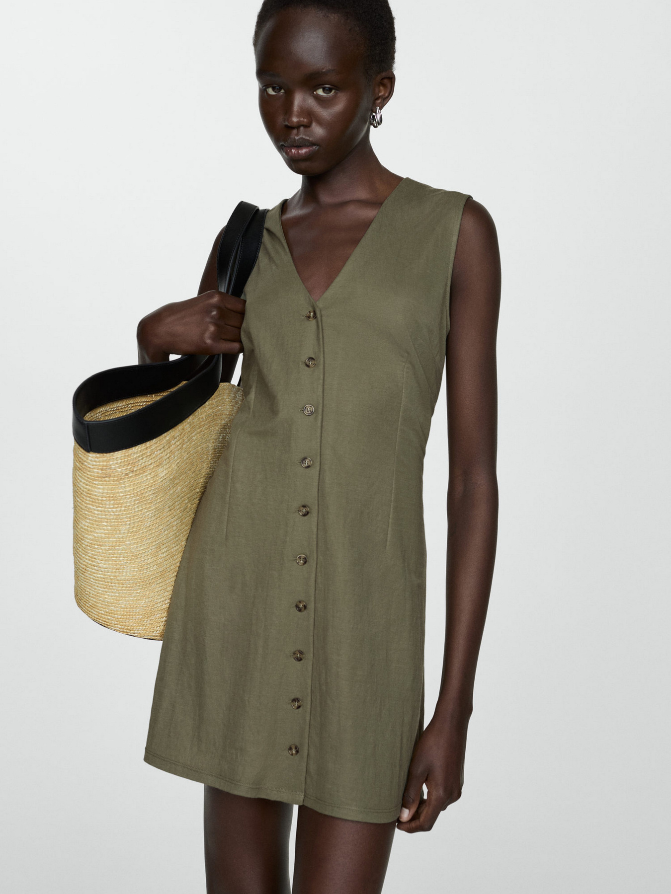 Платье мини MANGO Choco модель 77090364_37 Фото