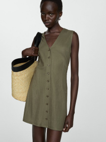 Платье мини MANGO Choco модель 77090364_37 Фото