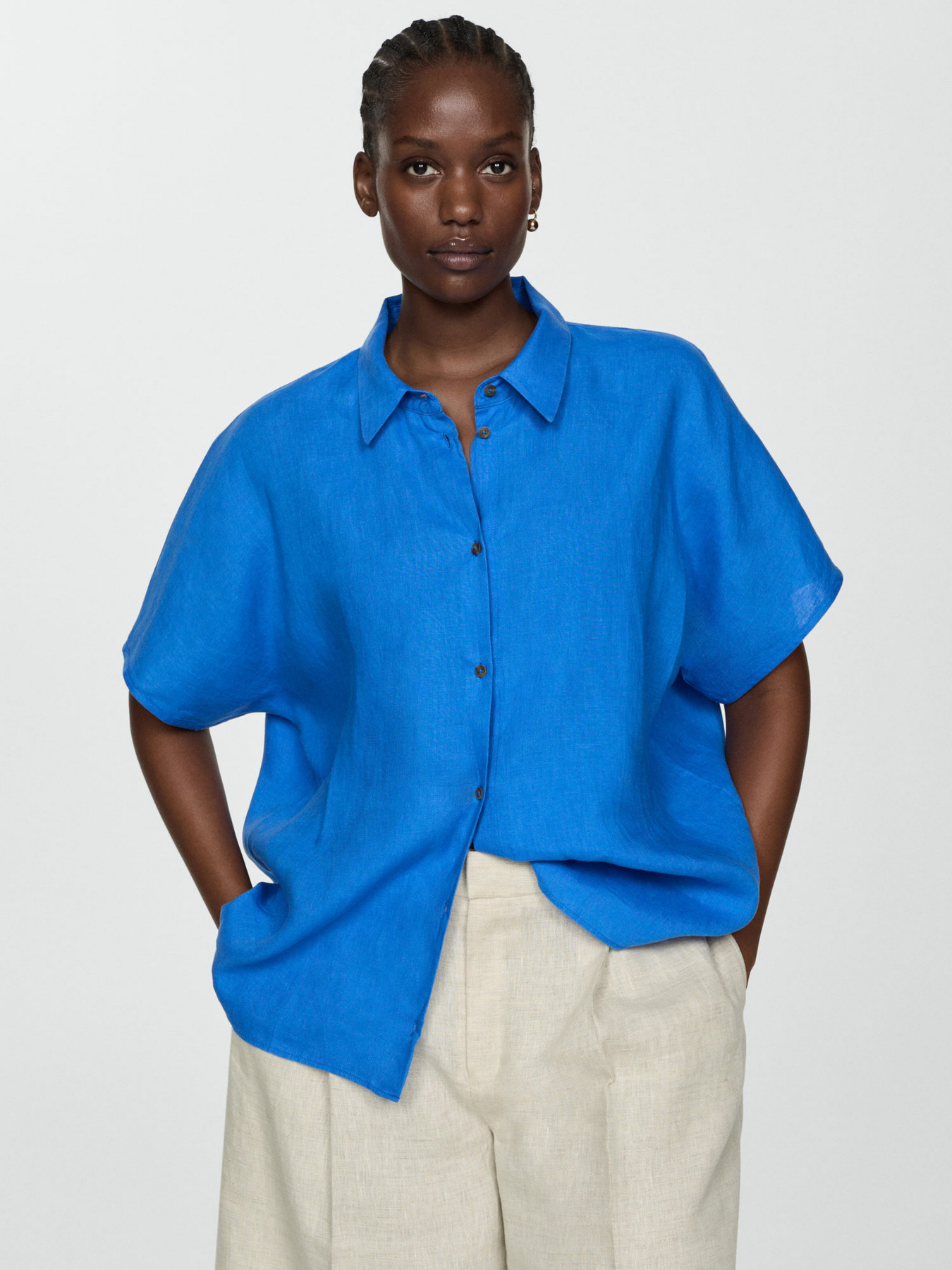 Сорочка повсякденна MANGO Pai модель 77010203_55 Фото