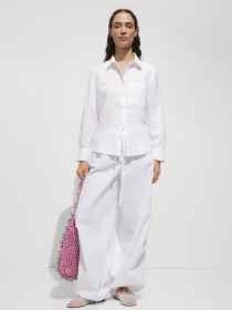 Рубашка повседневная MANGO Lino модель 77020348_2 Рубашка повседневная MANGO Lino модель 77020348_2 Фото