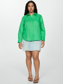 Сорочка повсякденна MANGO Lino модель 77020348_42 Сорочка повсякденна MANGO Lino модель 77020348_42 Фото