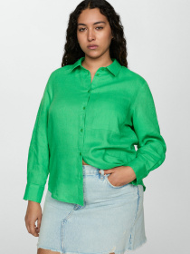 Сорочка повсякденна MANGO Lino модель 77020348_42 Сорочка повсякденна MANGO Lino модель 77020348_42 Фото