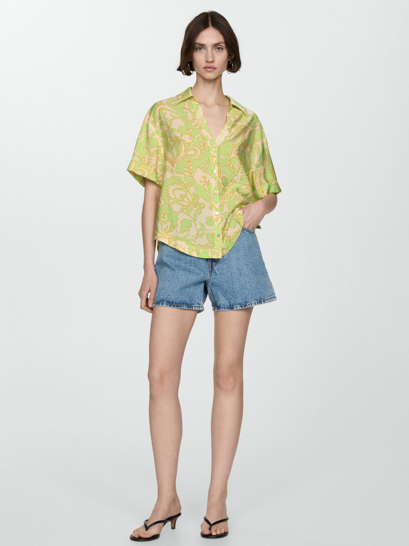 Рубашка повседневная MANGO Clavel модель 77020349_14 Фото