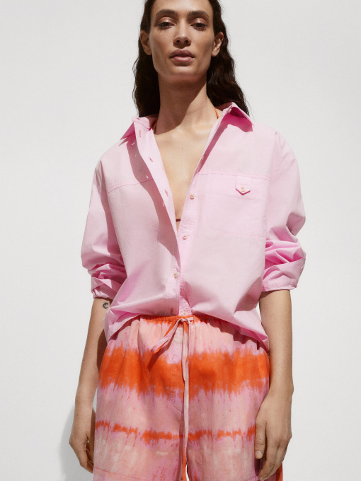 Рубашка повседневная MANGO Nia модель 77050579_81 Фото