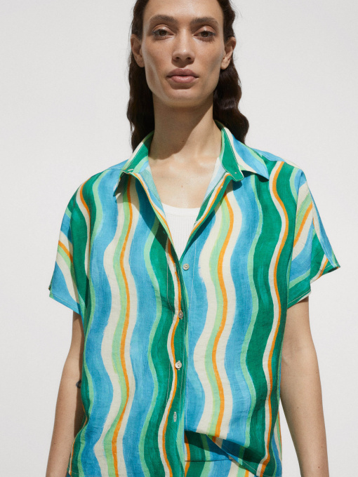 Рубашка MANGO Mykonos модель 77080344_43 Фото