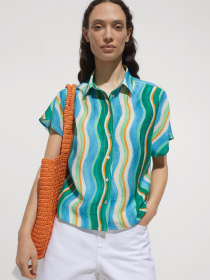 Рубашка повседневная MANGO Mykonos модель 77080344_43 Фото