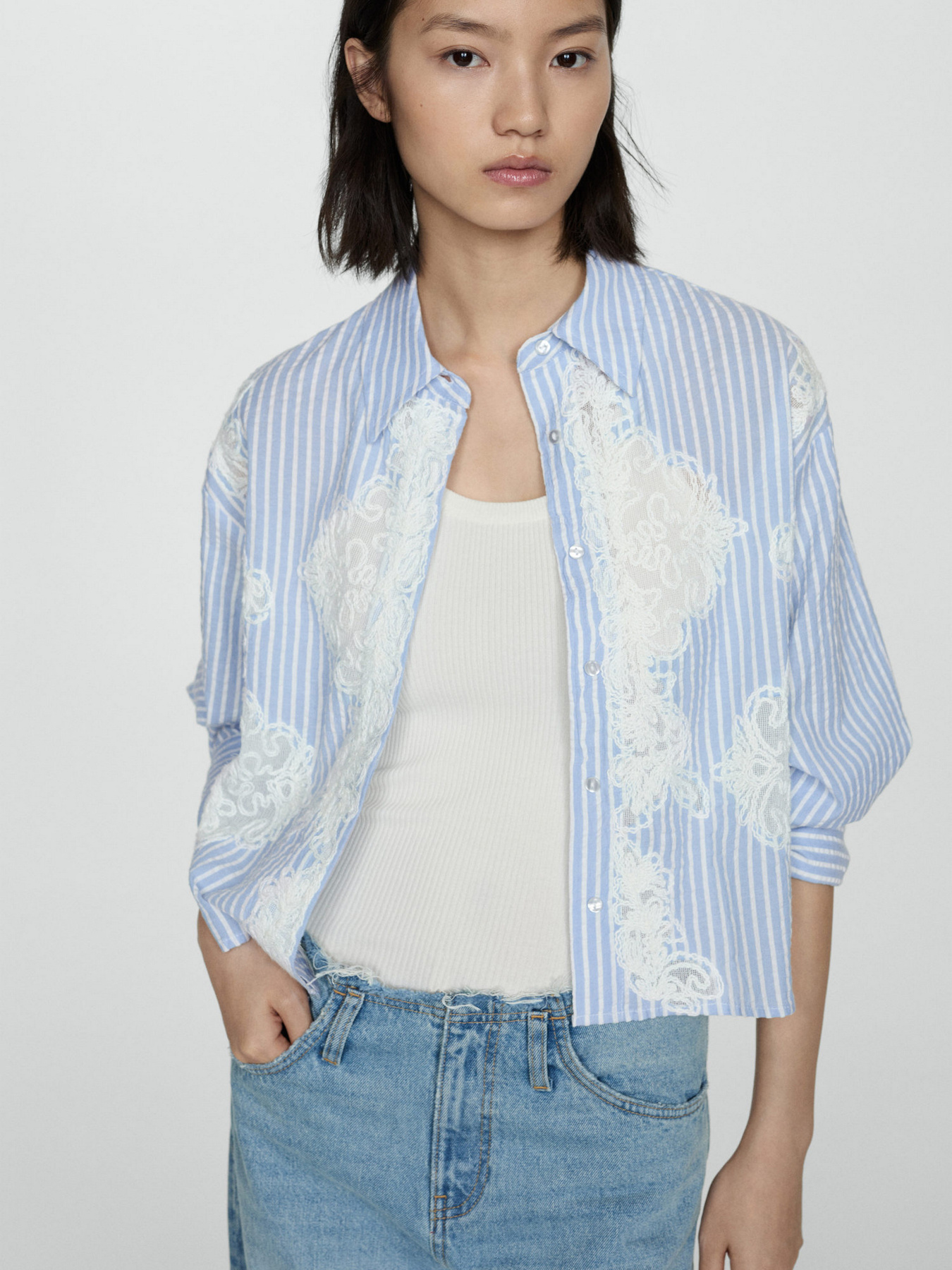 Сорочка MANGO Shiva модель 77080355_50 Фото