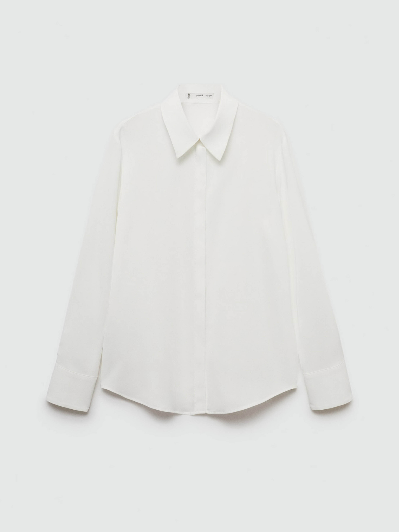 Рубашка повседневная MANGO Basic модель 77085628_2 Рубашка повседневная MANGO Basic модель 77085628_2 Фото