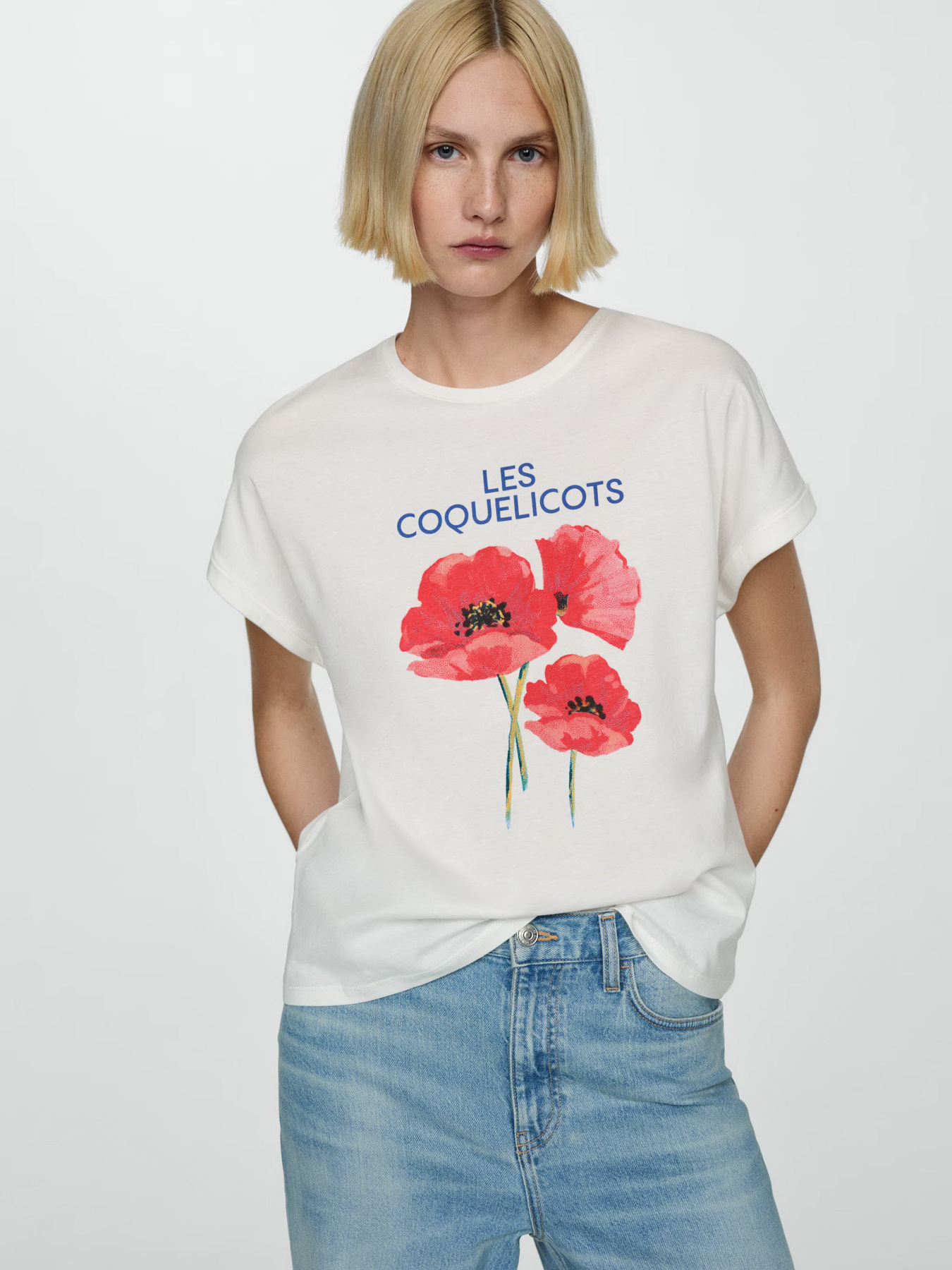 Футболка MANGO Ilustra модель 77010352_2 Фото