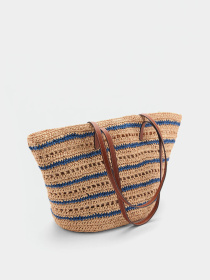 Пляжна сумка MANGO Navy модель 77000228_56 Фото