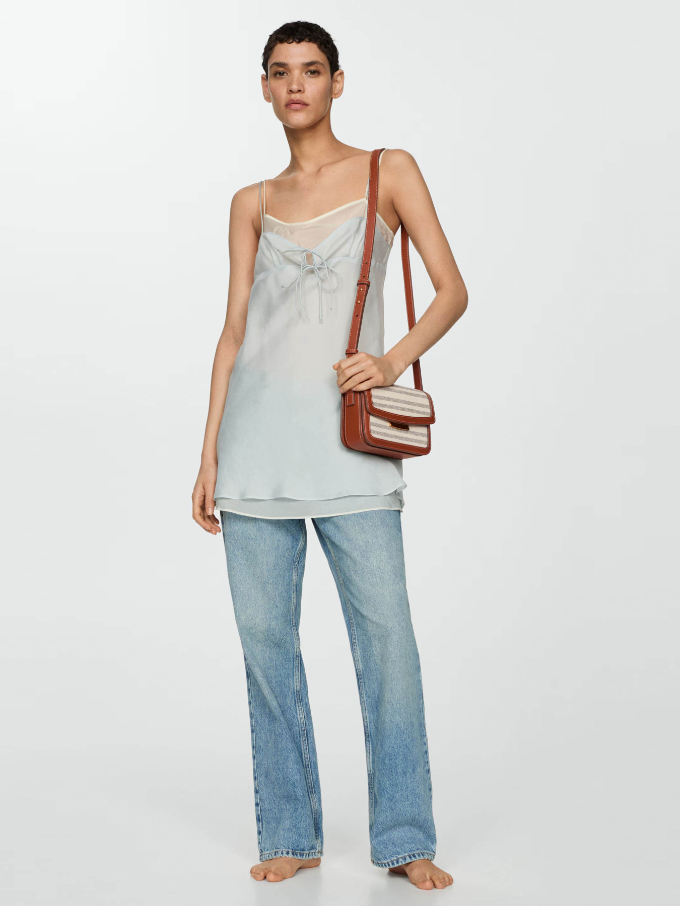 Кросс-боди MANGO Stripes модель 77010265_CU Фото